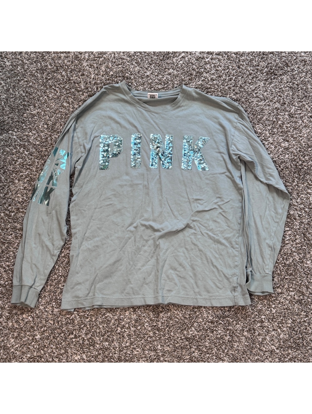 Victoria’s Secret PINK Sequin Long Sleeve Shirt – Medium